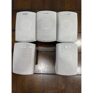 Coby CS-P94 5.1 Home Theater Surround Sound Satellite Speakers Set of 5 Gray
